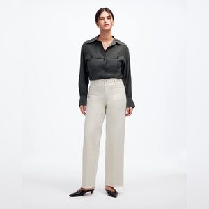 Madewell The Emmett Wide-Leg Full Length Jean: Patch Pocket Edition NWT Size 27